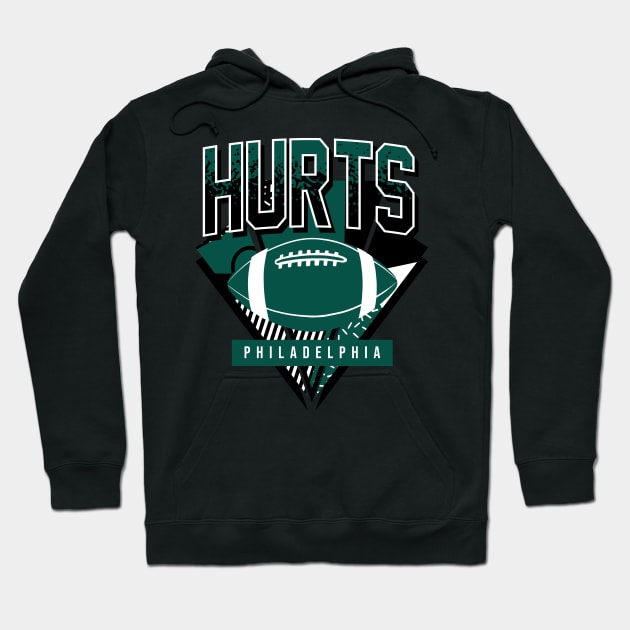 Hurst Philadelphia Fottball Retro Hoodie by funandgames